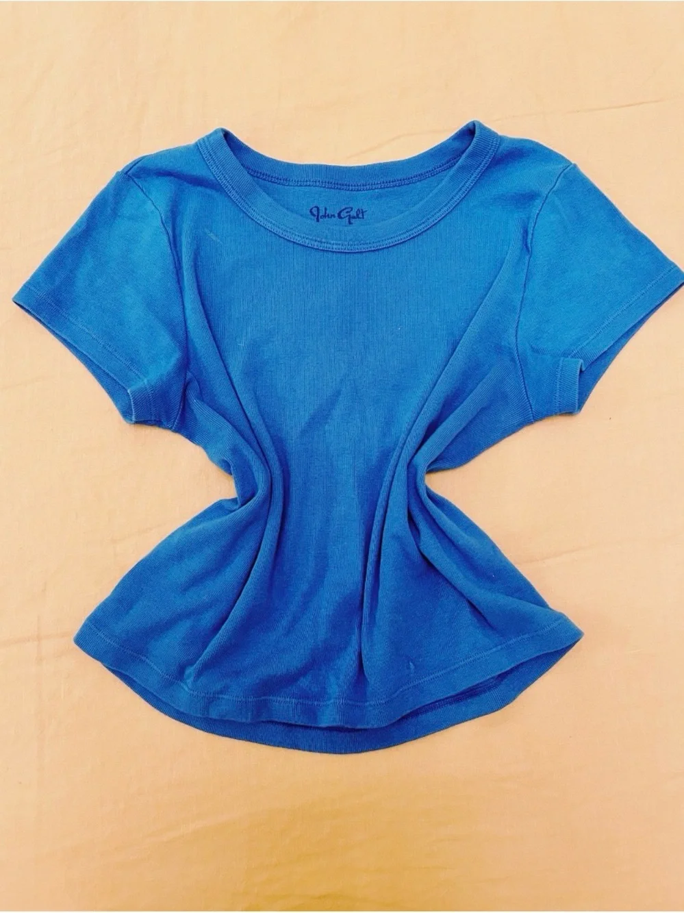 Brandy Melville Bright Blue Short Sleeve Crewneck Tee
